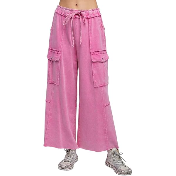 Easel Let's Chill Comfy Wide Leg Pants (US, Alpha, Small, Regular