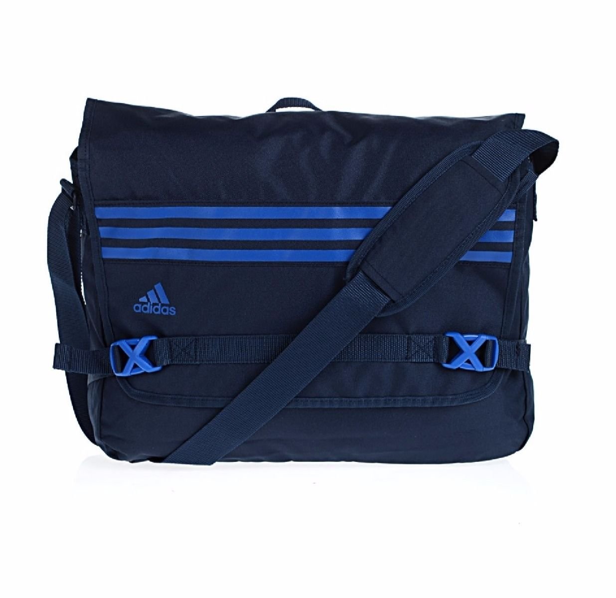 navy adidas messenger bag