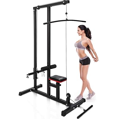 lat pulldown and row machine