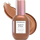 MCoBeauty Hydrate &amp; Glow Ultra-Hue Serum - Illuminating Skin Tint | Niacinamide, Hyaluronic Acid &amp; Watermelon, Liquid Illuminator &amp; Sheer Colour, Dewy Radiant Finish, Vegan &amp; Cruelty Free