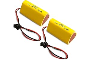 JINTION 3.6V 900mAh Rechargeable AA NiCD Batteries Replacement Battery for AA 900mAh Emergency/Exit Light/Fire Exit Sign