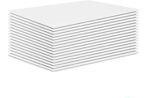 Pack of 20 Foam Boards, Acrux7 11" X 14" X 0.12" Foam Core Baking Boards Polystyrene Poster Board Signboard for Presentations