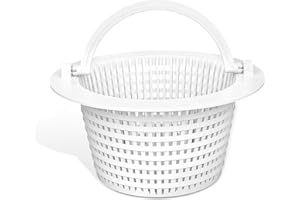 sawluv 513330 Skimmer Basket for Pentair Pool Skimmer, Pool and Spa Filter Basket Compatible with Hayward SP1091WM & Pentair HydroSkim Above Ground Pool Skimmer, with Handle (1 Pack)