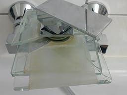 Design Badewannen Wasserfall Armatur Wasserhahn Glas Chrom: Amazon.de