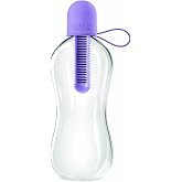 Bobble Classic Water Bottle, Filtered Water, BPA-Free Reusable Bottle, Soft Touch Carry Cap with Replaceable Carbon Filter for Sustainable Water and Hydration 18.5 oz (Lavender)