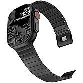 NewWays Grade 2 Titanium Link Bracelet for Apple Watch Ultra 3 2 1 49mm Series 11/10 46mm 45mm 44mm Series 4 5 6 7 8 9 10 11 SE Magnetic Clasp Strap Sport Metal Band for Men