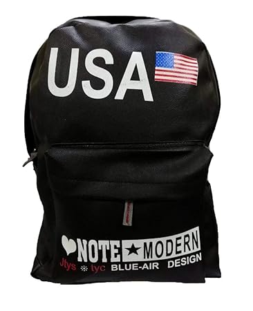 25 LTR Black Leather Look Stylish/Trendy Backpack/College Bag for Men/Women