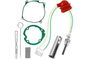 ZEEKEE 7pcs 12V 2KW 5KW 8KW Glow Plug Repair Kit for Chinese Diesel Parking Heater Gaskets Ceramic Glow Plug Heater Repair Parts, Glow Ignition Plug Service Accessories with Filter for Vevor Car Truck Boat