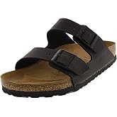 Birkenstock Women's Arizona Soft Footbed, Black Birko-Flor&iquest;, 39 Regular EU