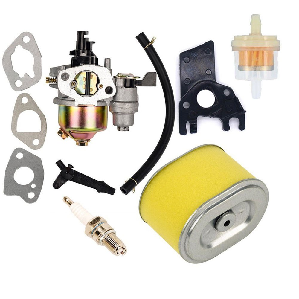 OxoxO Compatible with Carburetor with Fuel Filter Air Filter Spark Plug Compatible with Gx140 Gx160 Gx200 5.5hp 6.5hp Engine Generator Lawn Mower Motor
