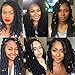 6 Packs/lot Goddess Faux Locs Crochet Hair Braids 16 inch Straight Faux Locs with Curly Ends Crochet Twist Braiding Hair 24 Strands/Pack Black Goddess Locs Synthetic Hair Extensions Dreadlocks (1b)