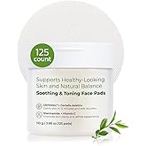 QAH Toner Pads Face Exfoliator Dark Spots Removal Pads, Soothing with DEFENSIL®,Tea Tree | Wrinkle Minimizing with Peptides, Niacinamide for All Skin Types(125 Counts)