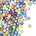 LoveS 250 PCS Beads 8mm Acrylic Resin Beads Color Round Beads Pebbles Beads for Jewelry Making