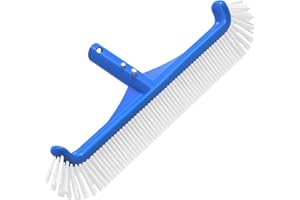 TidyMister Pool Brushes for Cleaning Pool Walls Strong Pool Brush Head for Inground & Above Ground Pools 90 Degrees 17.5'' Pool Scrub Brush for Corners, Curves,Steps,Ladders,Professional Pool Cleaner