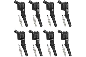 SPEEDTUN DG508 Ignition Coil and SP479 Spark Plug for 4.6L 5.4L V8 DG491 FD493, Compatible with Ford Lincoln Mercury, F-150 Crown Victoria Explorer Excursion Expedition Mustang (Set of 8)