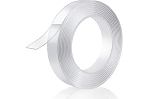 P7yaumy Double Sided Tape Heavy Duty 0.75in×20ft, Nano Tape Double Sided, Removable Traceless Two Sided Adhesive Tape, Clear Mounting Tape Double Sided Tape for Walls, Hanging Picture,Poster,Carpet