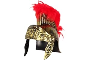 Menolana Sparta Helmet Fighter Helmet Vintage Design Greek for Adult Armour Sparta Costume Accessory for Stage Performance Co