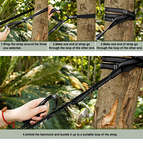 image for KAMOTA Camping Hammock, Outfitters Lightweight Nylon Portable Hammock 