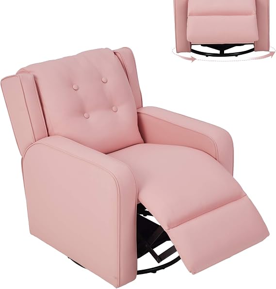Amazon.com: Esright Kid's Swivel Recliner Chair, Children Recliner PU
