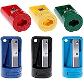 6 Pack Carpenter Pencil Sharpener Colourful Manual Portable Woodwork Pencil Cutterfor Woodworking Travel School Office，6 Colors