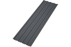 Jaxilyn Metal Roof Panels 25 Pcs Gray Roofing Panels Galvanized Steel with Screw Resistant,Versatile and Durable Suitable for Garages,Sheds, Stables and Mobile Homes 176.5 sq.ft