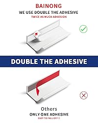 BaiNong 5 Pack 3 inch self Adhesive Cabinet pulls