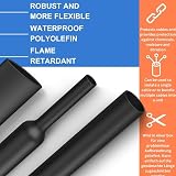 Gocableties Premium Black Heat Shrink Tubing 1.6mm x 12m 2:1 Mini Reel view 2