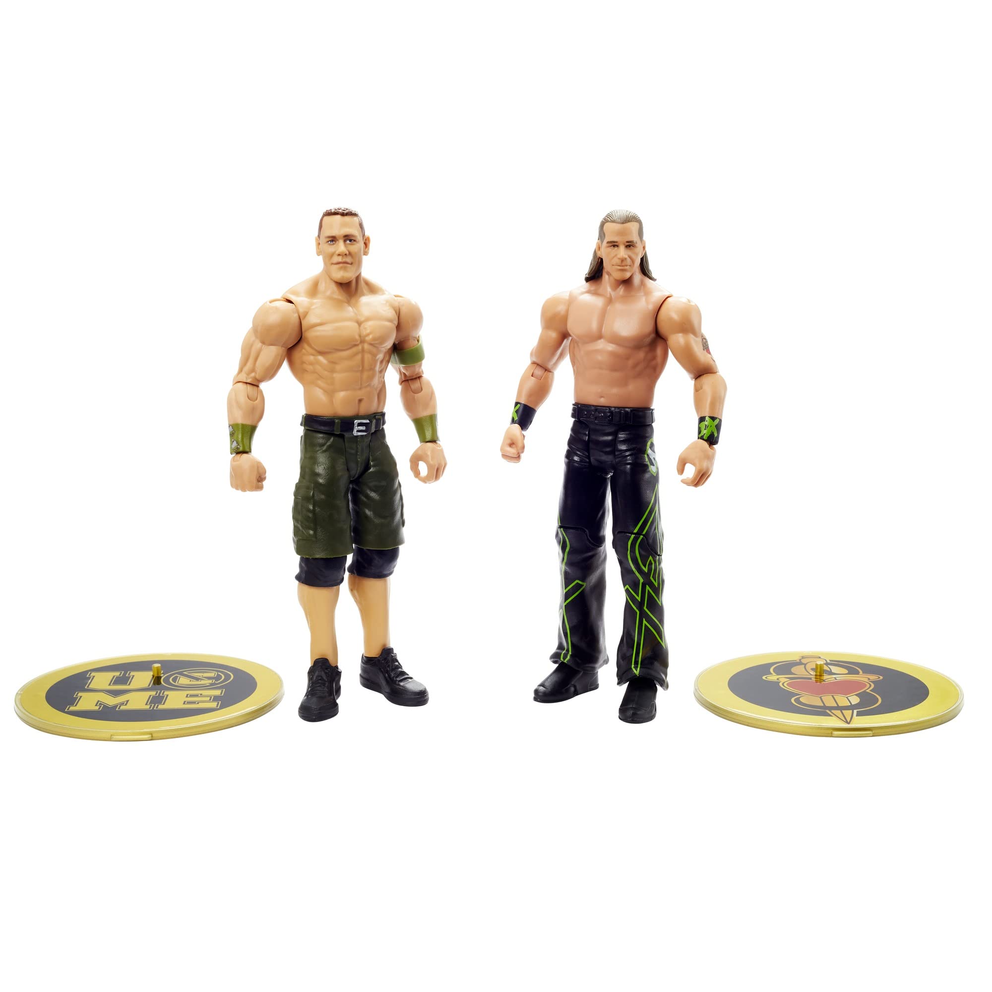 WWE GVJ26 Shawn Michaels & John Cena Championship Showdown 2-Pack, Multicolor, 17.0 cm*4.0 cm*8.0 cm