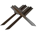 2-Tier Corner Bracket For Timber Railway Sleepers – Steel, Powder Coated Brown, Driveway Edging DIY