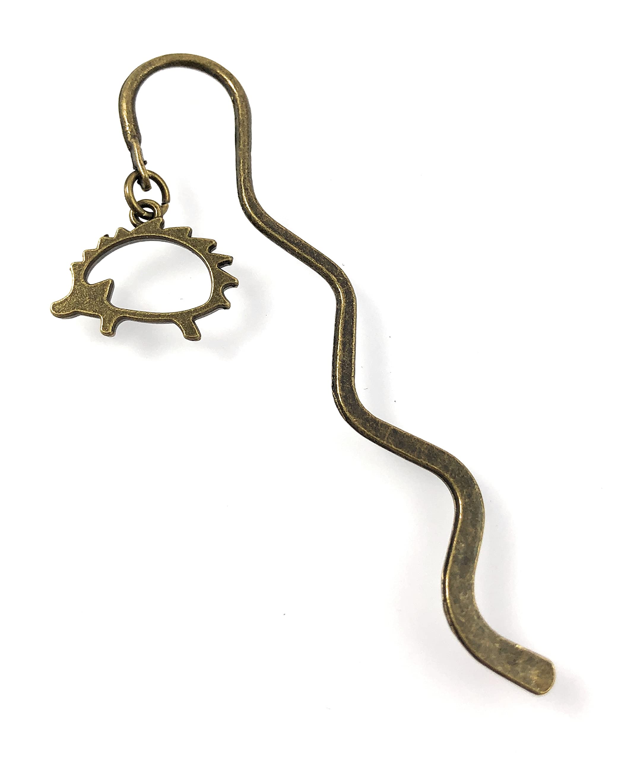 FizzyButton Gifts Hedgehog Mini Bookmark with Bronze Tone Charm, in Gift Bag
