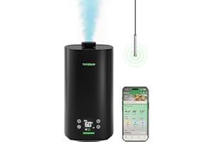 VIVOSUN AeroStream H05 Intelligent Wi-Fi Humidifier, 1.32 Gal / 5 L Humidifier with Temp & Humidity Probe, Smart Remote Contr