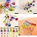 Schoolsupply 6 Pcs/lot Cute Big Diamond 6 Colors Changing Rollerball Gel Ink Refill Pen Set 0.8mm Colored Ink for Kids School Supplies Gift