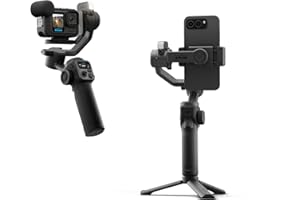 GoPro Fluid Pro AI 3-Axis Gimbal Stabilizer for GoPro Cameras and Smartphones, Subject Tracking, Lighting, Wireless Camera Control, Portable, Vlogging, 360° Rotation, Device Charging