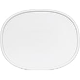 Corningware F-2-PC Oval French White Food Storage Replacement Lid | BPA-Free Plastic | Replacement Cover | Rectangle Shape | Dishwasher Safe | Resists Stains And Odors | 2.5Qt | 1.5Qt