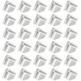 ARTIBETTER Right Angle Snap Buckles 50 Pack Plastic Cube Storage Connectors for Wire Cube Organizer Modular Closet Shelf Fixing Accessories 0.94 Inch
