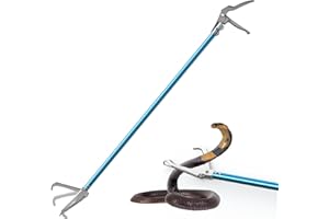 G2 GO2GETHER G2 60-inch Professional All-Aluminum Alloy Snake Tong Reptile Grabber Rattle Snake Catcher Wide Jaw Handling Tool with Lock