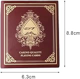 pengxiaomei Two Decks Poker Cards PVC Waterproof Plastic Coated Black Red view 8
