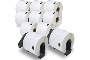 BETCKEY - Compatible Shipping Labels Replacement for Brother DK-1202 (2.4" x 3.9"), Use with Brother QL Label Printers [10 Ro