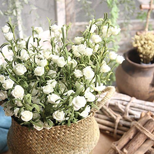 Artificial flower plant silk plastic arrangement wedding decoration table kitchen garden party decorationKanpola Artificial PE Fake Flowers Rose Floral Wedding Bouquet Bridal Hydrangea Decor WH