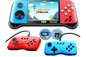 KJARROW Retro Handheld Game Console for Kids Adults, Mini Game Player Preload 4849 Games, 3.5'' Display Portable Game Machine with 2 Gamepads, Support 2 Players Save Progress and Connect to TV