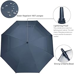 G4Free 62 inch Extra Large Windproof Golf Umbrella