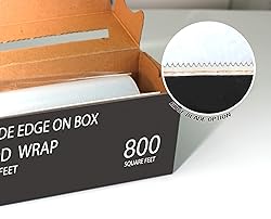 Plastic Food Wrap- 800 SQ. FT. BPA-Free, Includes
