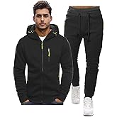 Jskoa Men's Sweat Suits Jogging Tracksuit 2 Piece Set Casual Athletic Long Sleeve Hoodie Outfit