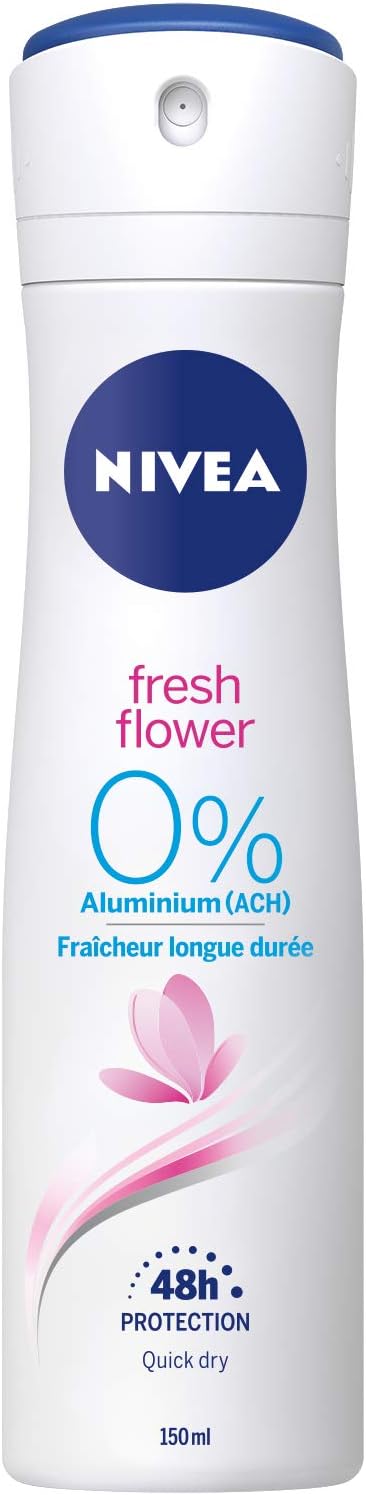 NIVEA Aluminium-Free Deodorant Fresh Flower 6 x 150ml Women 48h