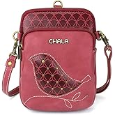 CHALA UNI Cellphone Xbody - Womens RFID Protected Faux Leather Crossbody Bag with Adjustable Strap