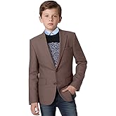 Tweed Herringbone Boys Blazer Classic Jacket for Boy Casual Jacket Formal Tweed Patterned Sport Coat