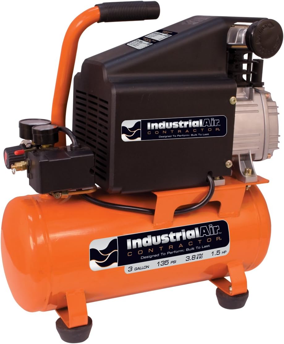Industrial Air Contractor CP1580325 3-Gallon Hotdog Oil-Lube Air Compressor