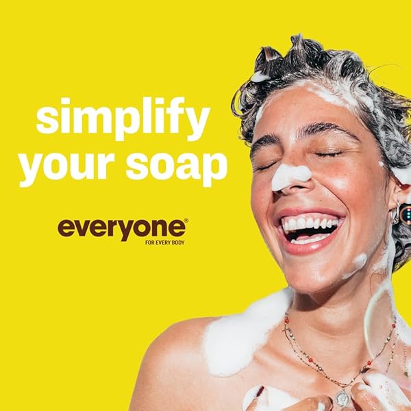 EVERYONE 3-IN-1 SOAP, BODY WASH, BUBBLE BATH, SHAMPOO, 32 OUNCE (PACK OF 1), COCONUT AND LEMON, MADE WITH ESSENTIAL OILS FOR MEN AND WOMEN