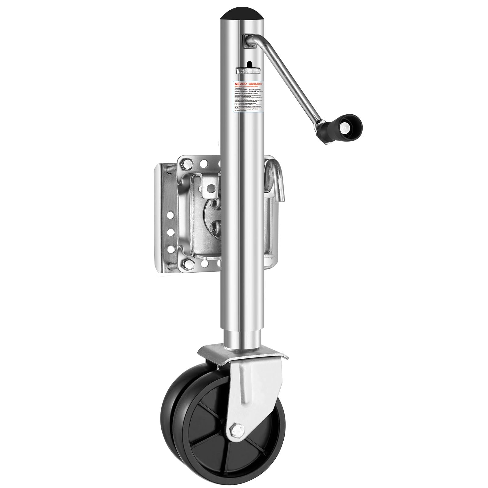 VEVOR Trailer Jack with Wheel, 2000 lbs Load