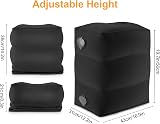 Maliton Inflatable Airplane Foot Rest for Kids Adjustable Height Black 1 Pack view 6